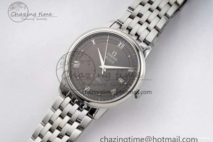 0123 De Ville SS DIWF 1:1 Best Edition Gray Dial SS Markers on SS Bracelet MIYOTA FlexibleFit 7851